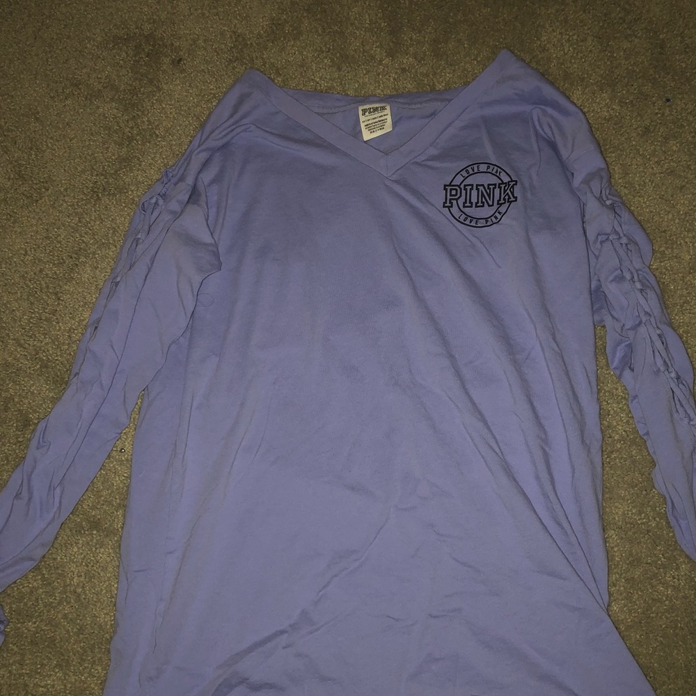 Victoria’s Secret Pink Purple Long Sleeve Tee